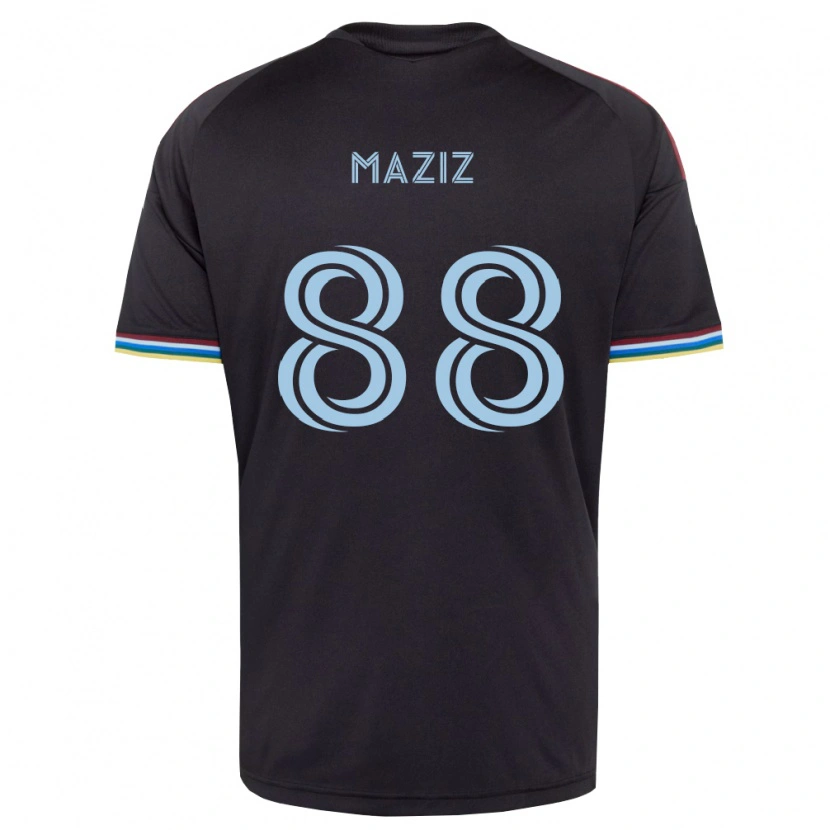 Danxen Kinder Youssef Maziz #88 Schwarz Himmelblau Heimtrikot Trikot 2026/27 T-Shirt