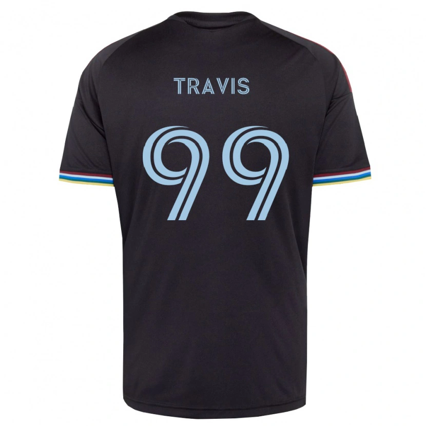 Danxen Kinder Jackson Travis #99 Schwarz Himmelblau Heimtrikot Trikot 2026/27 T-Shirt