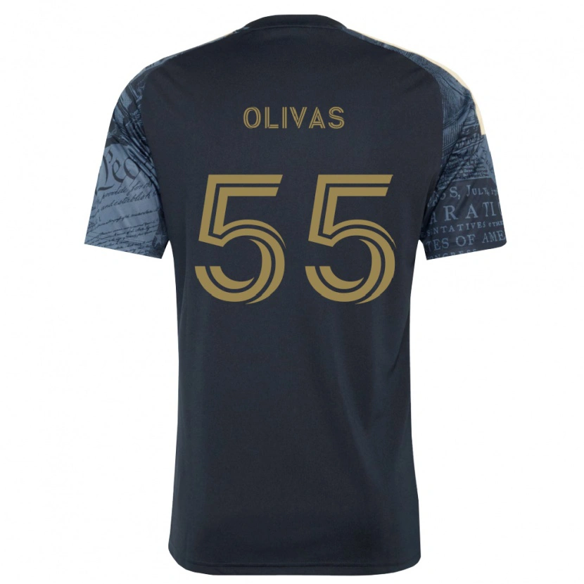 Danxen Kinder Sal Olivas #55 Marineblau Braun Heimtrikot Trikot 2026/27 T-Shirt