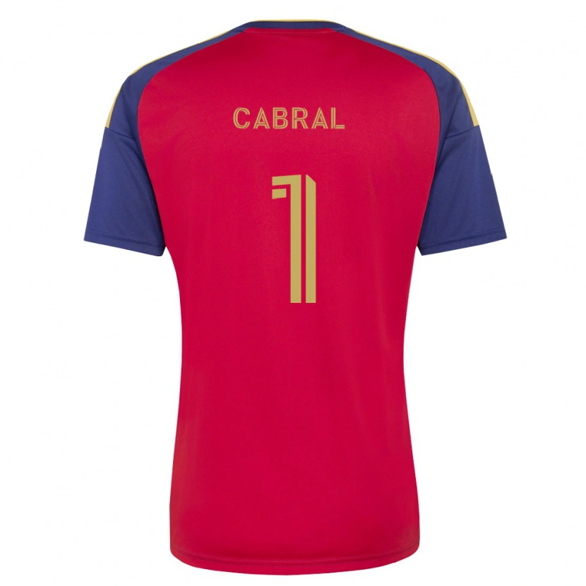 Danxen Kinder Rafael Cabral #1 Königsblau Braun Rot Heimtrikot Trikot 2026/27 T-Shirt