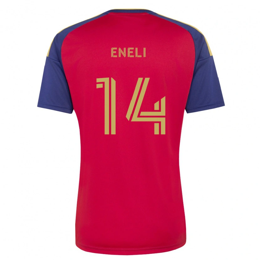 Danxen Kinder Emeka Eneli #14 Königsblau Braun Rot Heimtrikot Trikot 2026/27 T-Shirt