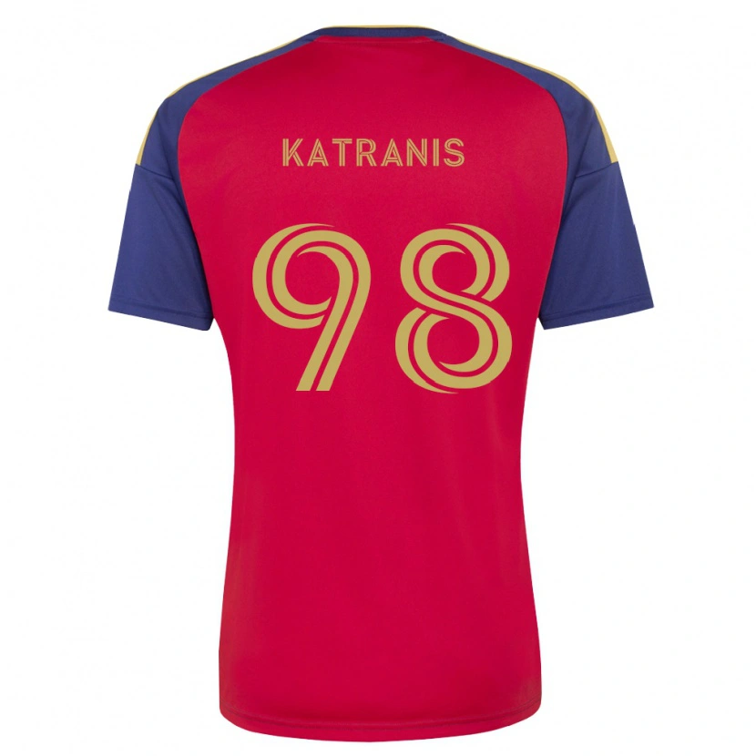 Danxen Kinder Alexandros Katranis #98 Königsblau Braun Rot Heimtrikot Trikot 2026/27 T-Shirt