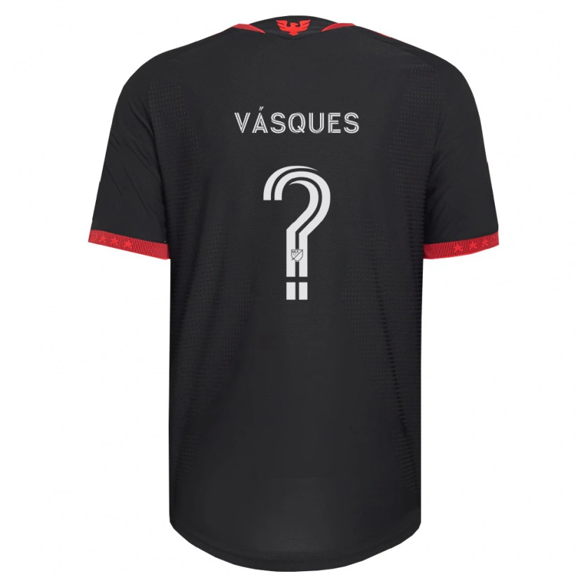 Danxen Kinder Gabriel Vásques #0 Schwarz Weiß Rot Heimtrikot Trikot 2026/27 T-Shirt