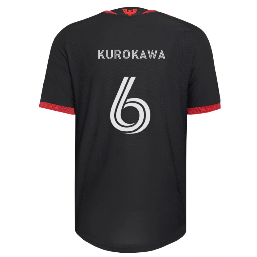 Danxen Kinder Keisuke Kurokawa #6 Schwarz Weiß Rot Heimtrikot Trikot 2026/27 T-Shirt