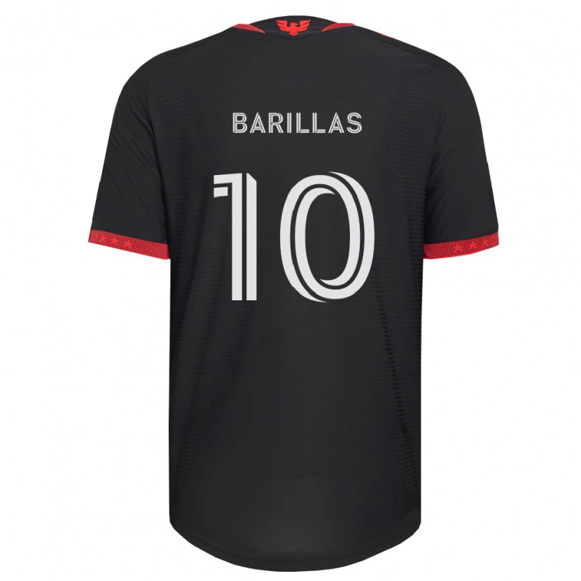 Danxen Kinder Mayson Barillas #10 Schwarz Weiß Rot Heimtrikot Trikot 2026/27 T-Shirt