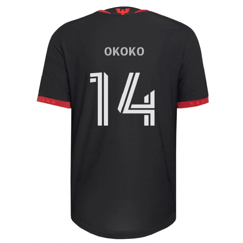 Danxen Kinder Lohamba Okoko #14 Schwarz Weiß Rot Heimtrikot Trikot 2026/27 T-Shirt
