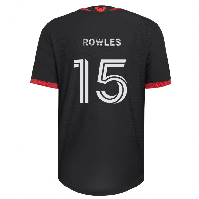 Danxen Kinder Kye Rowles #15 Schwarz Weiß Rot Heimtrikot Trikot 2026/27 T-Shirt