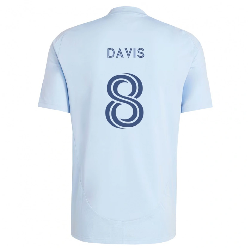 Danxen Kinder Jake Davis #8 Hellblau Hellgrau Heimtrikot Trikot 2026/27 T-Shirt