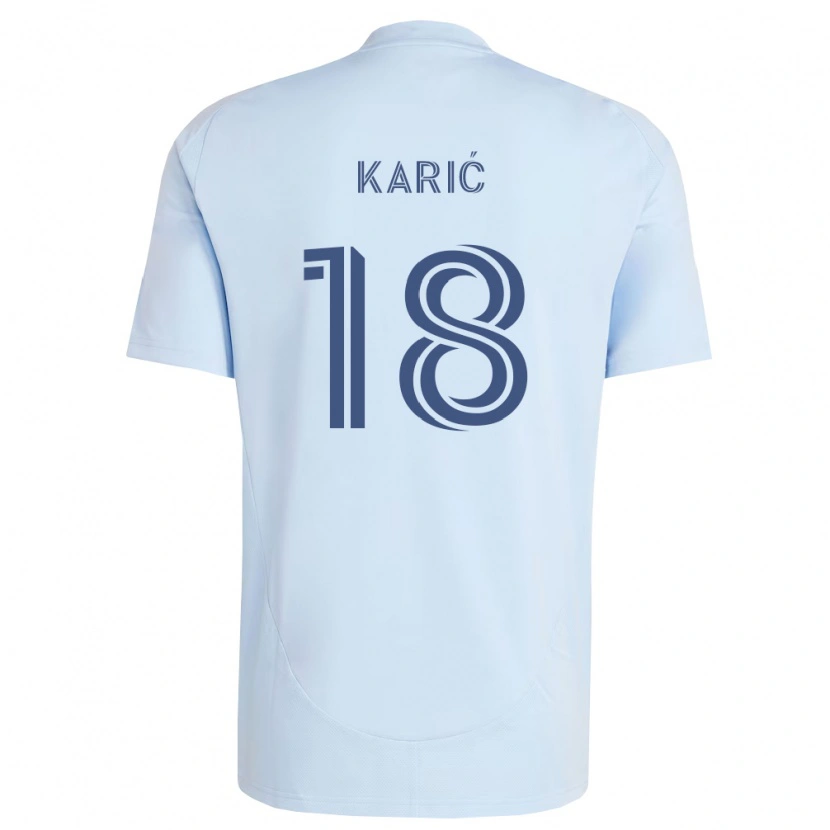 Danxen Kinder Emir Karić #18 Hellblau Hellgrau Heimtrikot Trikot 2026/27 T-Shirt