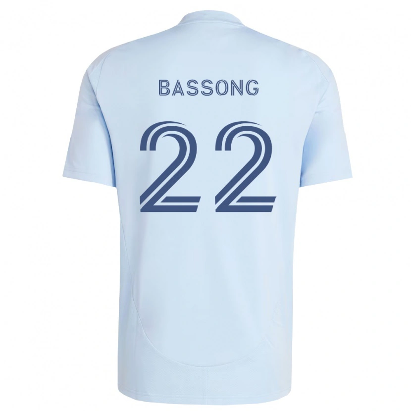 Danxen Kinder Zorhan Bassong #22 Hellblau Hellgrau Heimtrikot Trikot 2026/27 T-Shirt
