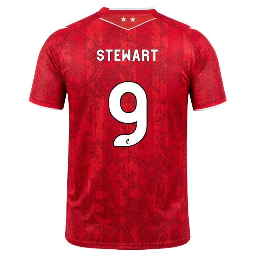 Danxen Kinder Hannah Stewart #9 Rot Weiß Heimtrikot Trikot 2026/27 T-Shirt