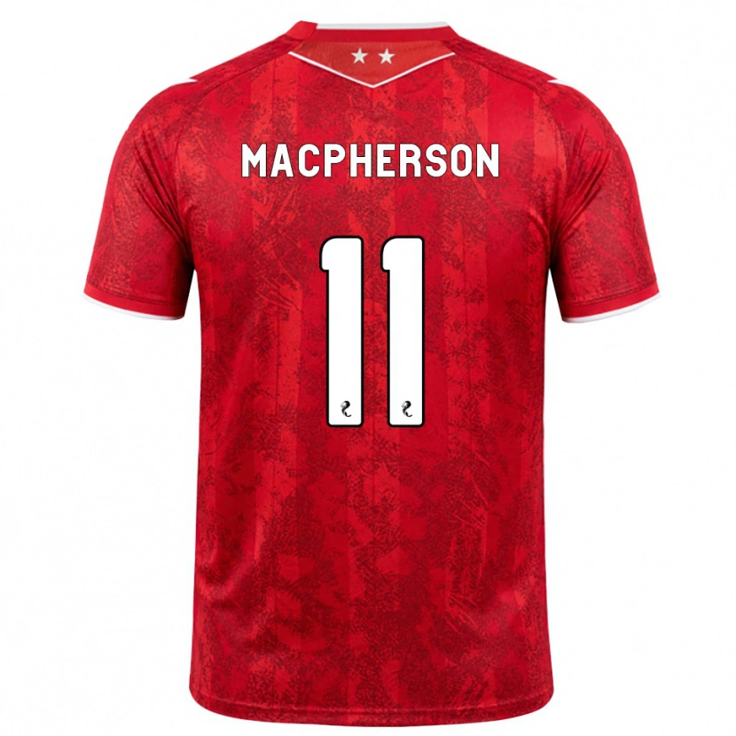Danxen Kinder Keira Macpherson #11 Rot Weiß Heimtrikot Trikot 2026/27 T-Shirt