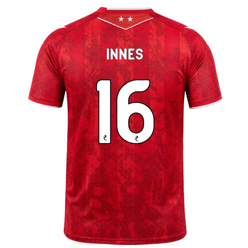 Danxen Kinder Hannah Innes #16 Rot Weiß Heimtrikot Trikot 2026/27 T-Shirt