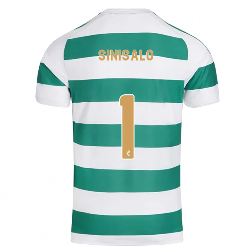 Danxen Kinder Viljami Sinisalo #1 Darkcyan Weiß Heimtrikot Trikot 2026/27 T-Shirt