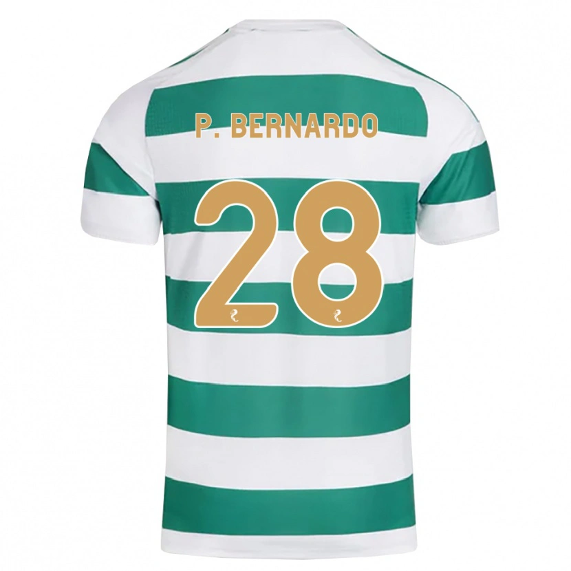 Danxen Kinder Paulo Bernardo #28 Darkcyan Weiß Heimtrikot Trikot 2026/27 T-Shirt