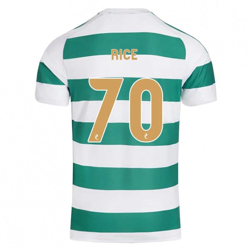 Danxen Kinder Aidan Rice #70 Darkcyan Weiß Heimtrikot Trikot 2026/27 T-Shirt