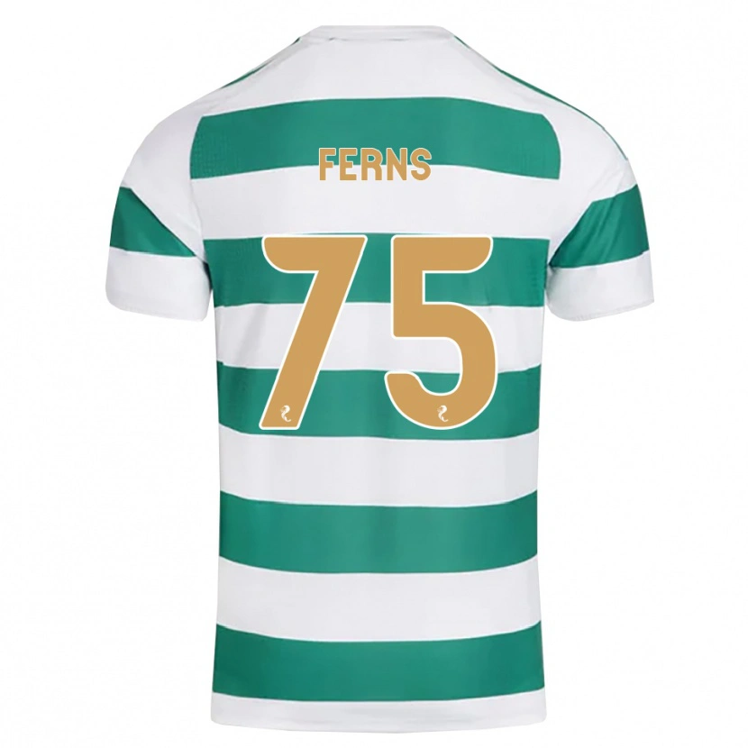 Danxen Kinder Ronan Ferns #75 Darkcyan Weiß Heimtrikot Trikot 2026/27 T-Shirt