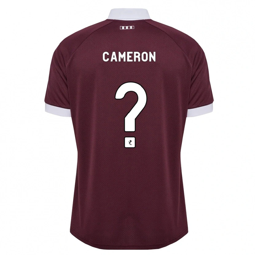 Danxen Kinder Ruaridh Cameron #0 Burgunder Weiß Heimtrikot Trikot 2026/27 T-Shirt