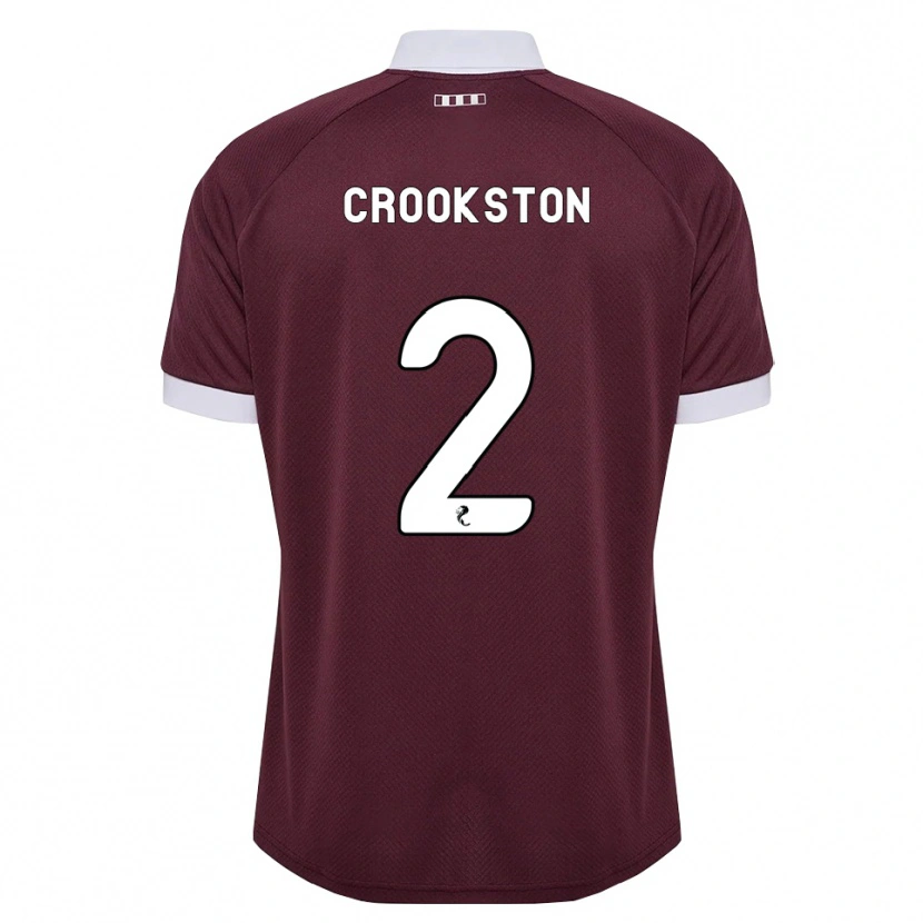 Danxen Kinder Gregor Crookston #2 Burgunder Weiß Heimtrikot Trikot 2026/27 T-Shirt