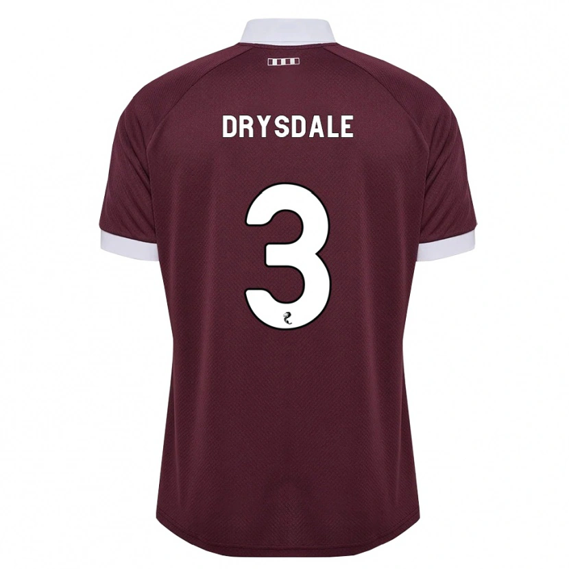 Danxen Kinder Ethan Drysdale #3 Burgunder Weiß Heimtrikot Trikot 2026/27 T-Shirt