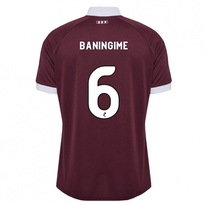 Danxen Kinder Beni Baningime #6 Burgunder Weiß Heimtrikot Trikot 2026/27 T-Shirt
