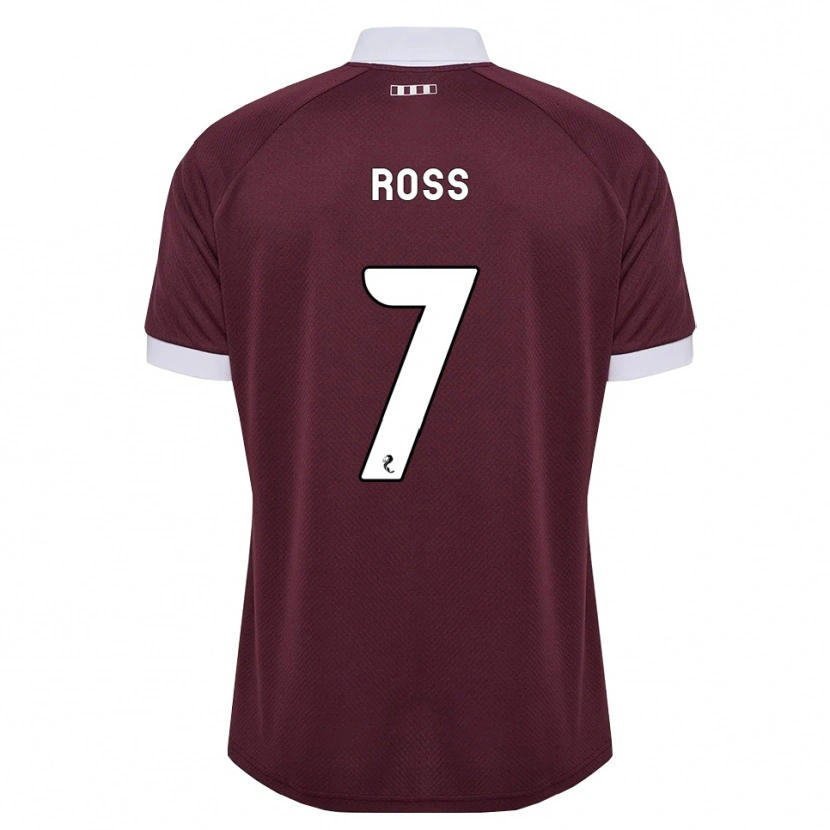Danxen Kinder Mackenzie Ross #7 Burgunder Weiß Heimtrikot Trikot 2026/27 T-Shirt
