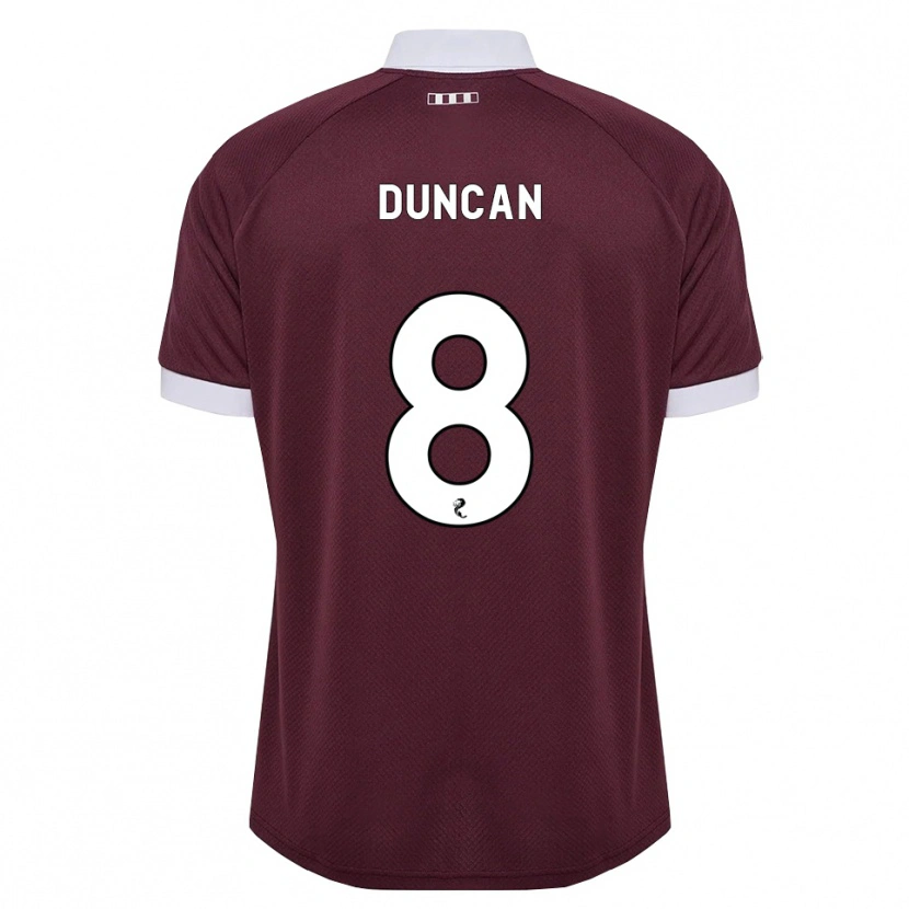 Danxen Kinder Ryan Duncan #8 Burgunder Weiß Heimtrikot Trikot 2026/27 T-Shirt
