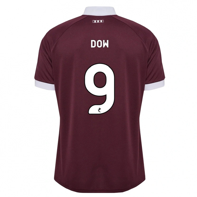Danxen Kinder Connor Dow #9 Burgunder Weiß Heimtrikot Trikot 2026/27 T-Shirt
