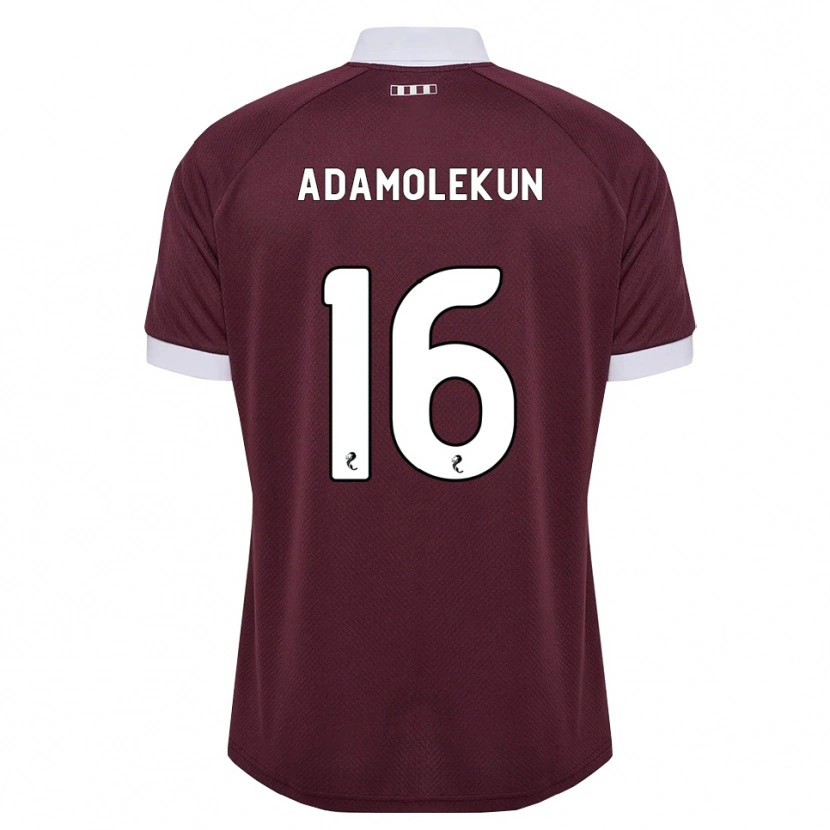 Danxen Kinder Olufolasade Adamolekun #16 Burgunder Weiß Heimtrikot Trikot 2026/27 T-Shirt
