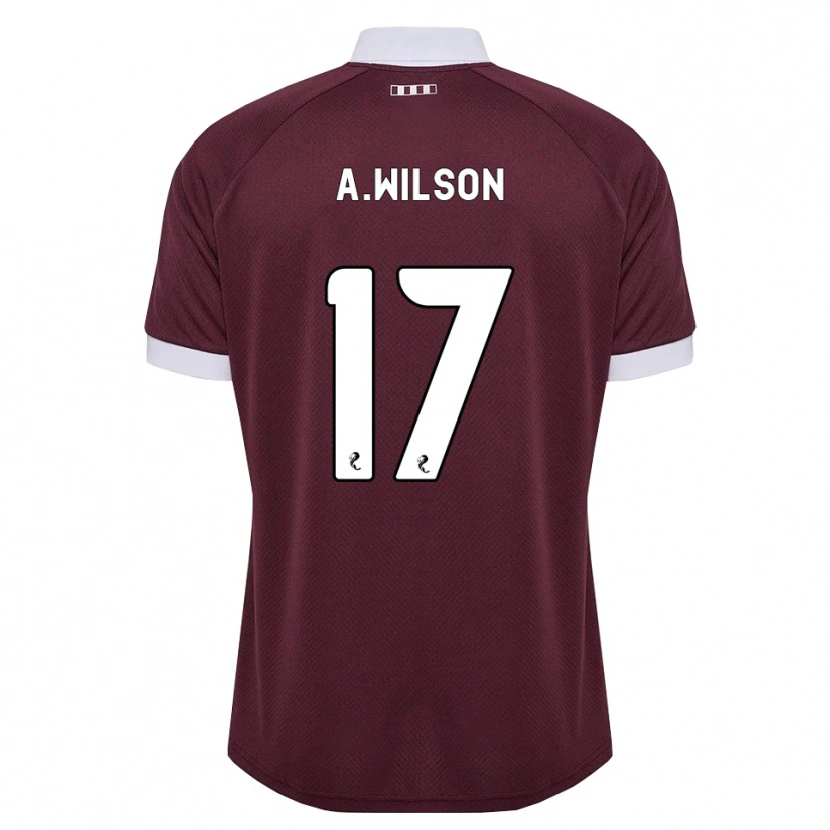 Danxen Kinder Alfie Wilson #17 Burgunder Weiß Heimtrikot Trikot 2026/27 T-Shirt