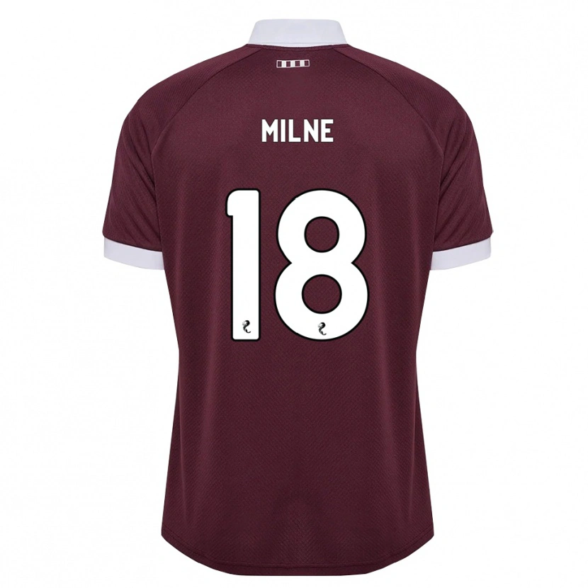 Danxen Kinder Harry Milne #18 Burgunder Weiß Heimtrikot Trikot 2026/27 T-Shirt