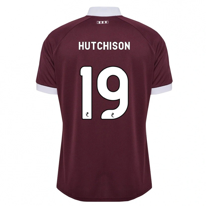 Danxen Kinder Bayley Hutchison #19 Burgunder Weiß Heimtrikot Trikot 2026/27 T-Shirt