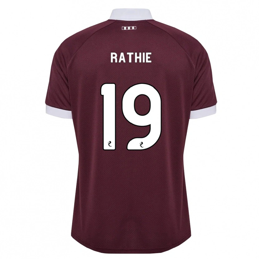 Danxen Kinder Luke Rathie #19 Burgunder Weiß Heimtrikot Trikot 2026/27 T-Shirt
