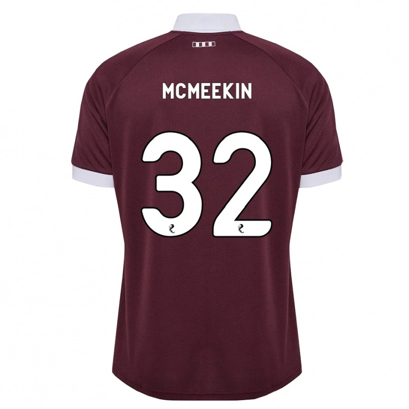 Danxen Kinder Keir Mcmeekin #32 Burgunder Weiß Heimtrikot Trikot 2026/27 T-Shirt
