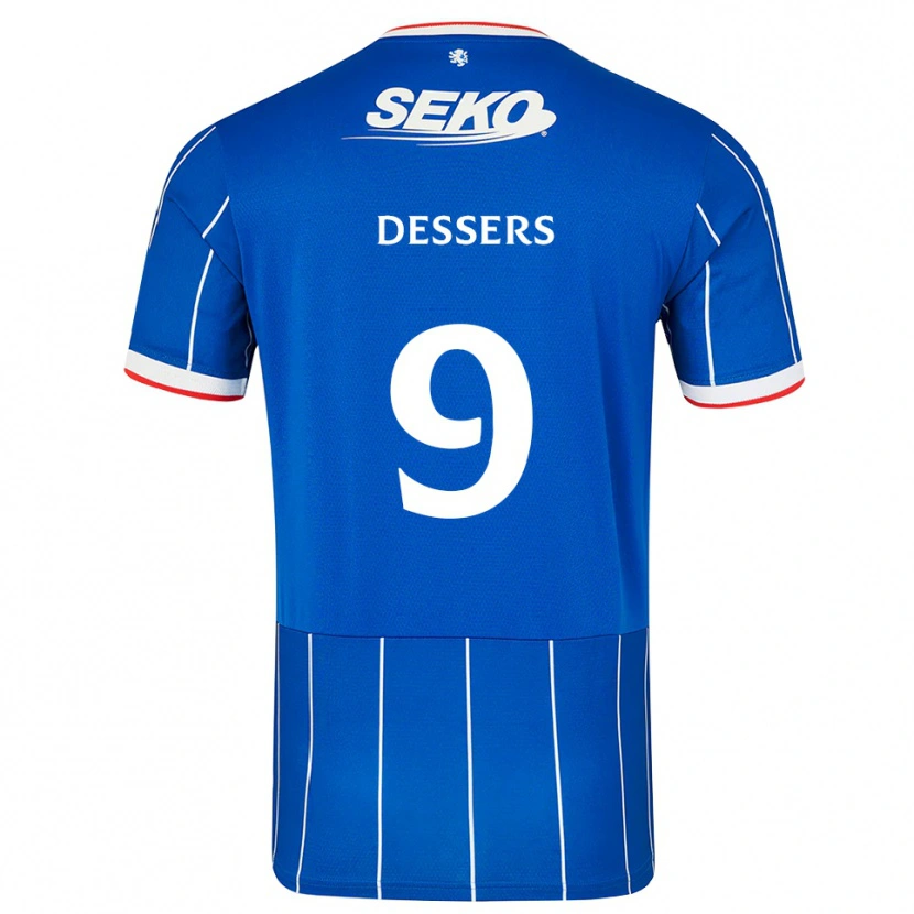 Danxen Kinder Cyriel Dessers #9 Rot Blau Weiß Heimtrikot Trikot 2026/27 T-Shirt