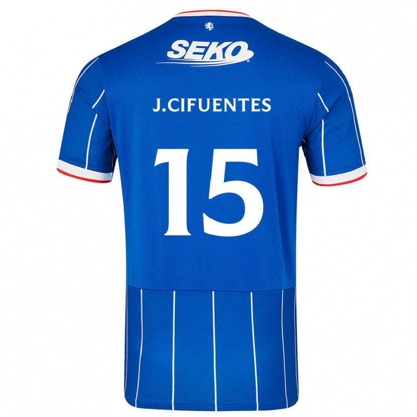 Danxen Kinder José Cifuentes #15 Rot Blau Weiß Heimtrikot Trikot 2026/27 T-Shirt