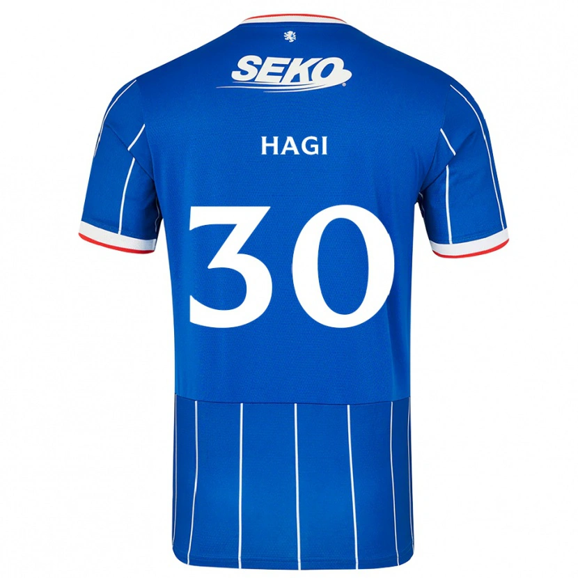 Danxen Kinder Ianis Hagi #30 Rot Blau Weiß Heimtrikot Trikot 2026/27 T-Shirt