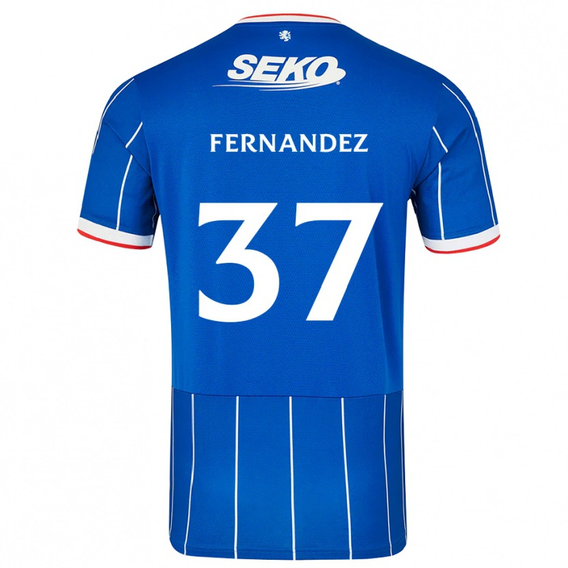 Danxen Kinder Emmanuel Fernandez #37 Rot Blau Weiß Heimtrikot Trikot 2026/27 T-Shirt