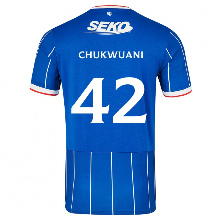 Danxen Kinder Tochi Chukwuani #42 Rot Blau Weiß Heimtrikot Trikot 2026/27 T-Shirt