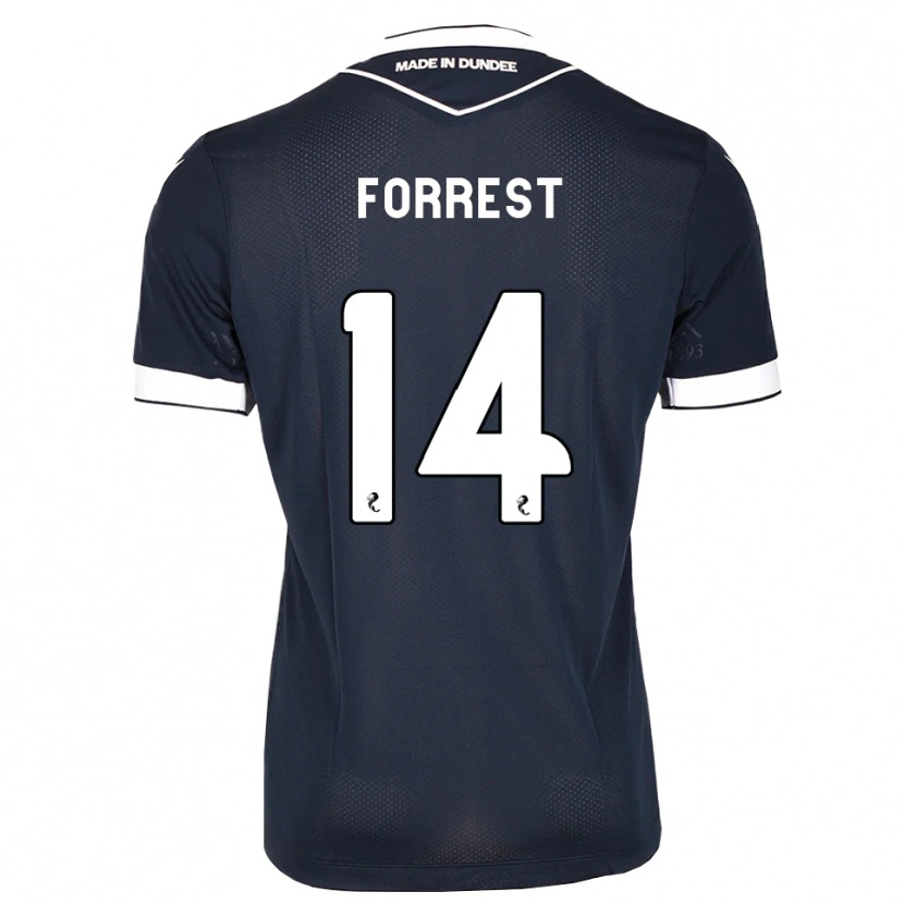 Danxen Kinder Alan Forrest #14 Mitternachtsblau Weiß Heimtrikot Trikot 2026/27 T-Shirt
