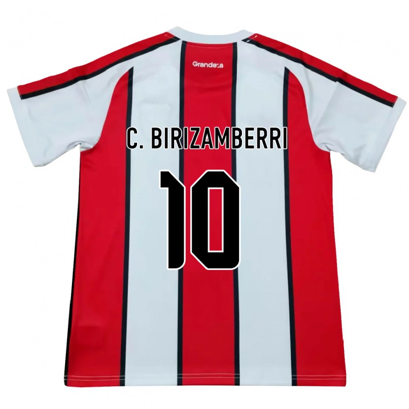 Danxen Kinder Carolina Birizamberri #10 Weiß Rot Schwarz Auswärtstrikot Trikot 2026/27 T-Shirt