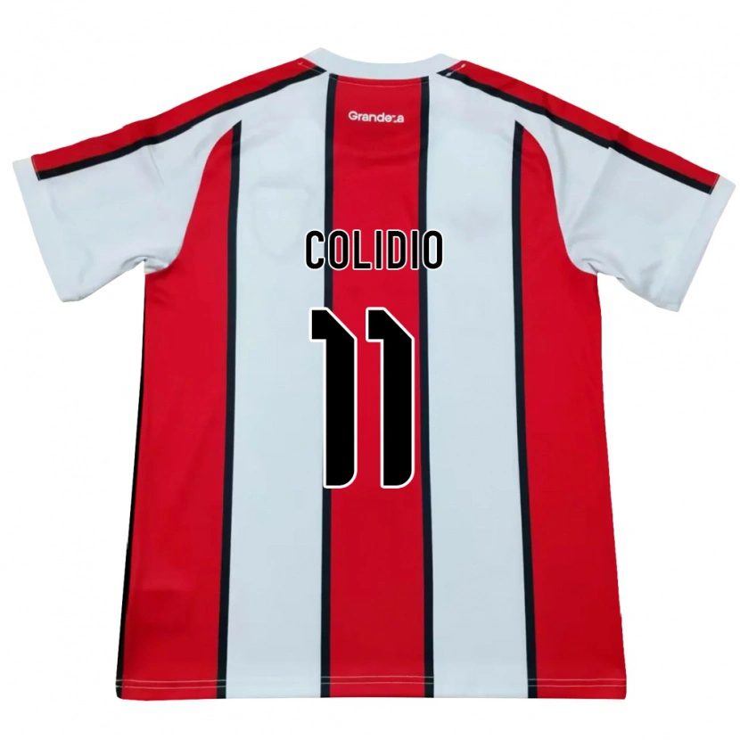 Danxen Kinder Facundo Colidio #11 Weiß Rot Schwarz Auswärtstrikot Trikot 2026/27 T-Shirt