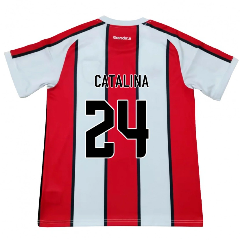 Danxen Kinder Catalina Julia Primo #24 Weiß Rot Schwarz Auswärtstrikot Trikot 2026/27 T-Shirt