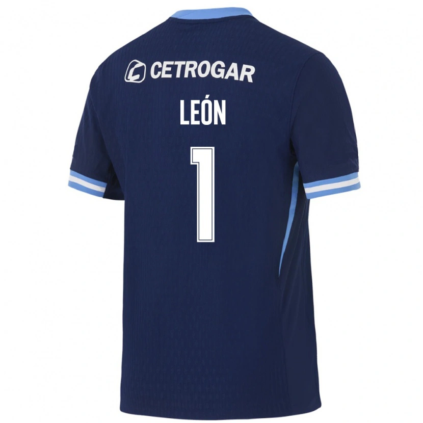 Danxen Kinder Roberto Leon #1 Königsblau Hellblau Weiß Auswärtstrikot Trikot 2026/27 T-Shirt