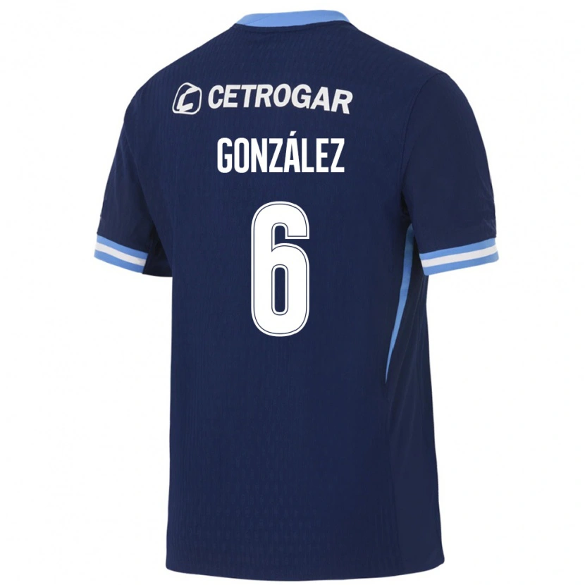 Danxen Kinder Benjamín González #6 Königsblau Hellblau Weiß Auswärtstrikot Trikot 2026/27 T-Shirt