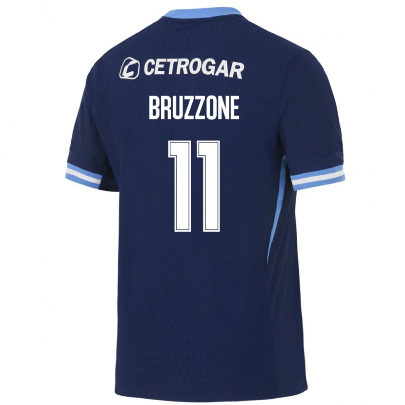 Danxen Kinder Vanina Bruzzone #11 Königsblau Hellblau Weiß Auswärtstrikot Trikot 2026/27 T-Shirt
