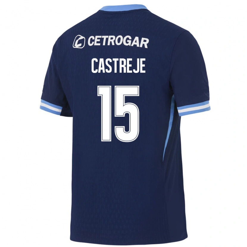 Danxen Kinder Bautista Castreje #15 Königsblau Hellblau Weiß Auswärtstrikot Trikot 2026/27 T-Shirt