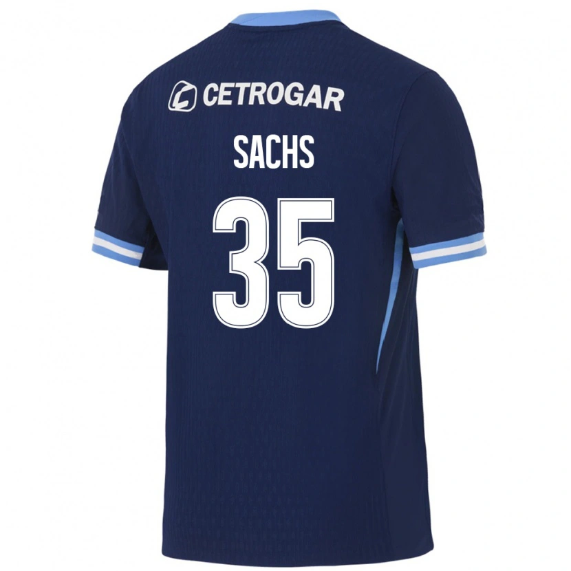 Danxen Kinder Adriana Sachs #35 Königsblau Hellblau Weiß Auswärtstrikot Trikot 2026/27 T-Shirt