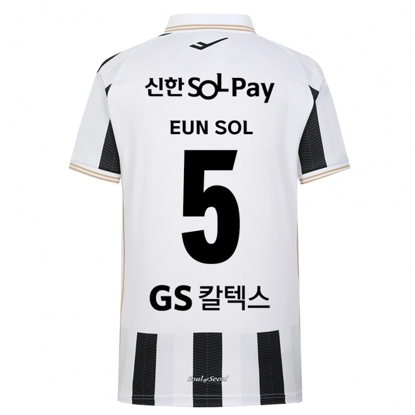 Danxen Kinder Eun-Sol Kim #5 Schwarz Weiß Auswärtstrikot Trikot 2026/27 T-Shirt
