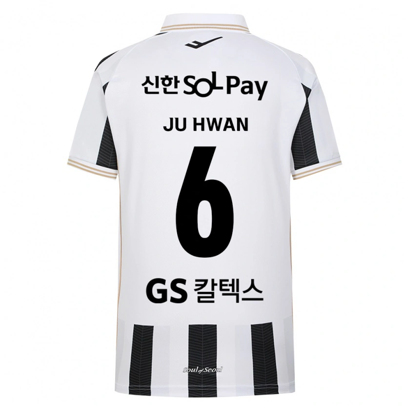 Danxen Kinder Ju-Hwan Lee #6 Schwarz Weiß Auswärtstrikot Trikot 2026/27 T-Shirt